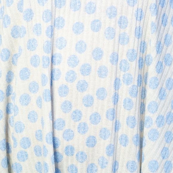 Red Lolly Blue Polka Dot Swing Dress - Picture 3 of 5